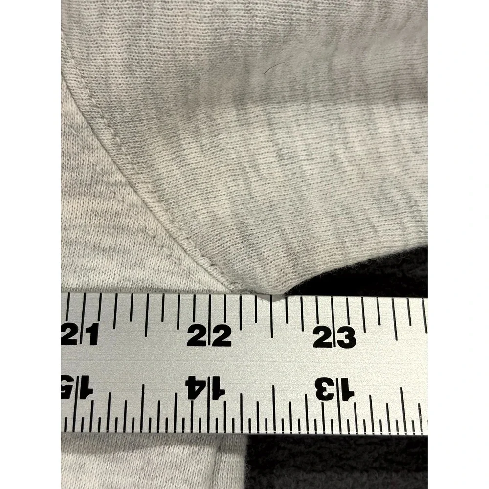 Vans of the Wall Hoodie Mens Large Heather Gray Logo Fleece Lined Cotton Winter